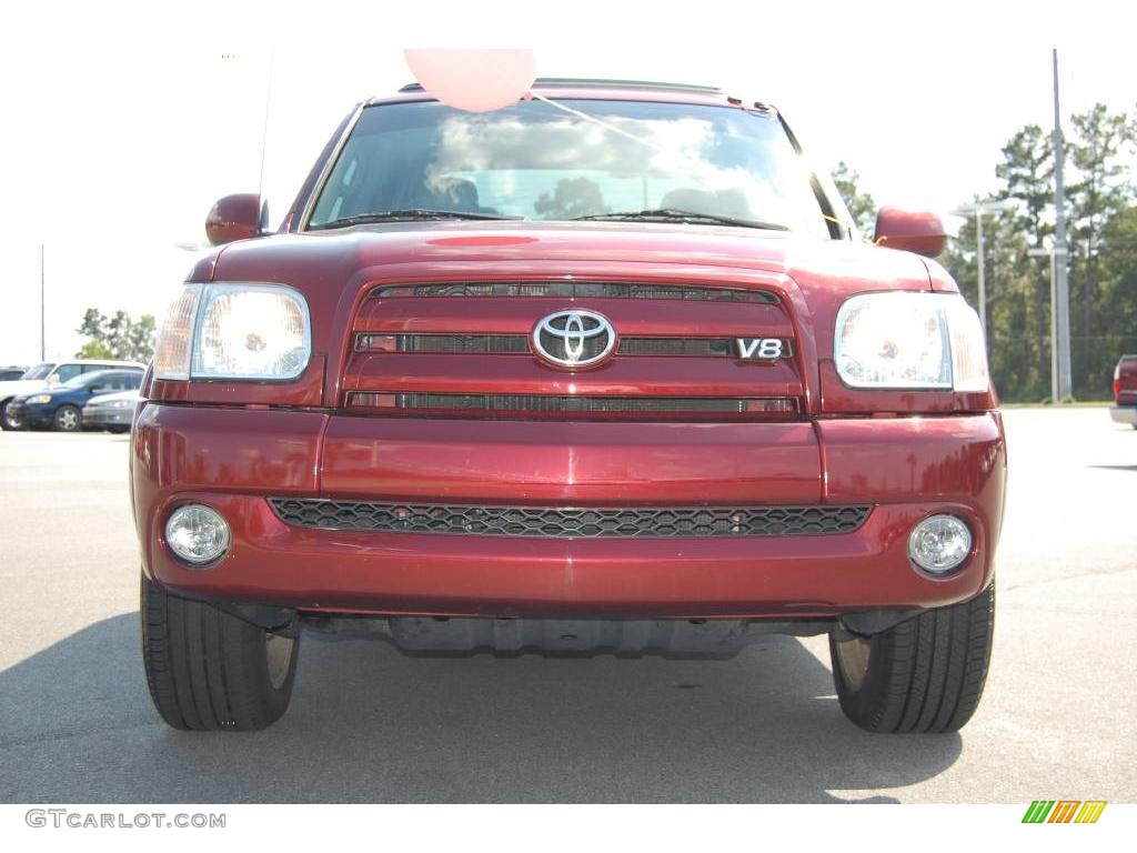 2006 Tundra Limited Double Cab - Salsa Red Pearl / Light Charcoal photo #2