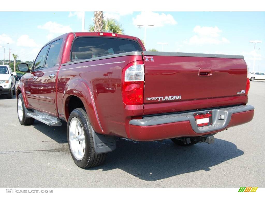 2006 Tundra Limited Double Cab - Salsa Red Pearl / Light Charcoal photo #4