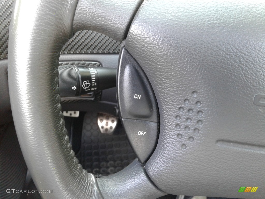 2003 Ford Mustang Cobra Convertible Dark Charcoal/Medium Graphite Steering Wheel Photo #134779308