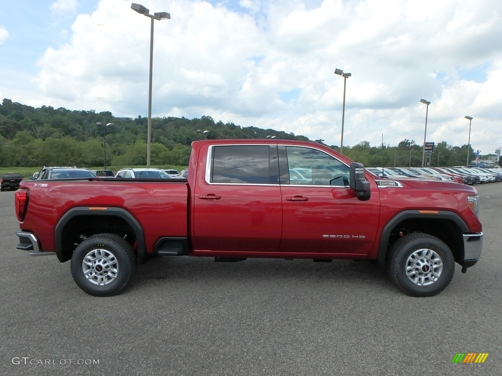 Red Quartz Tintcoat 2020 GMC Sierra 2500HD SLE Crew Cab 4WD Exterior Photo #134780385