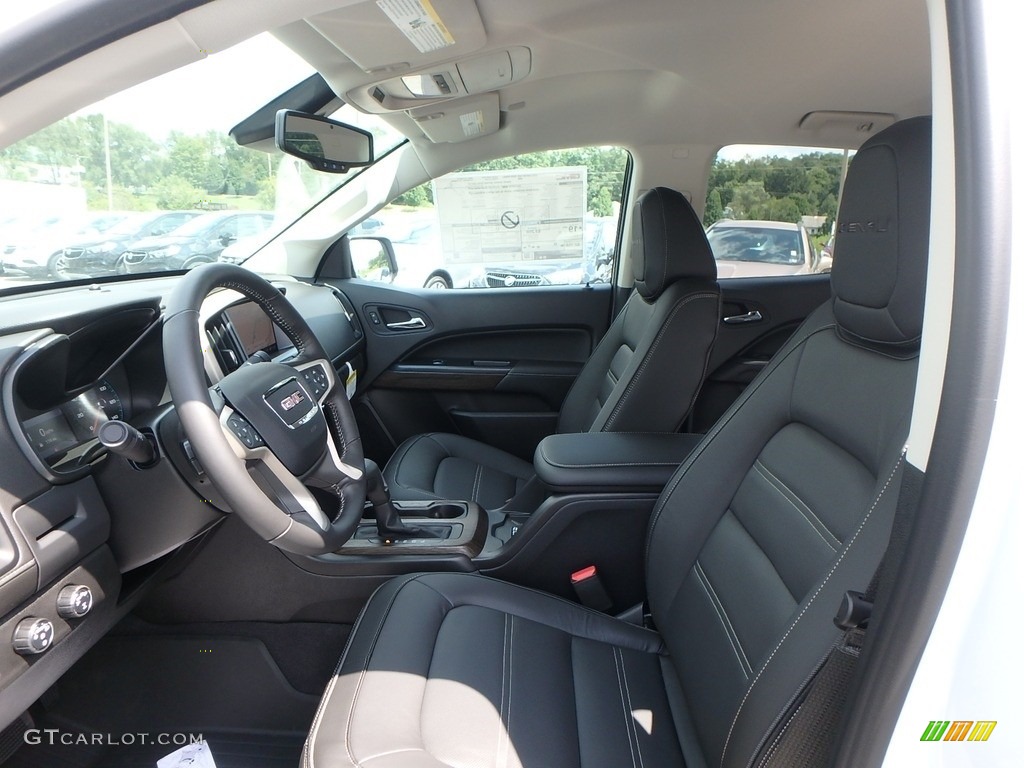 Jet Black Interior 2020 GMC Canyon Denali Crew Cab 4WD Photo #134781273