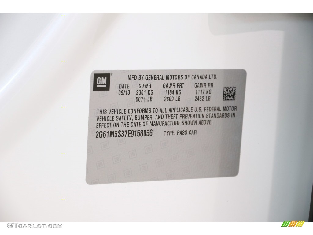 2014 XTS Luxury FWD - White Diamond Tricoat / Shale/Cocoa photo #22
