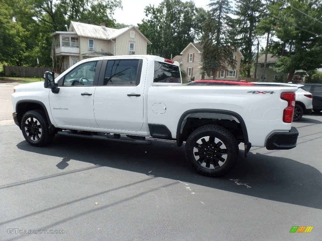 Summit White 2020 Chevrolet Silverado 2500HD Custom Crew Cab 4x4 Exterior Photo #134783646