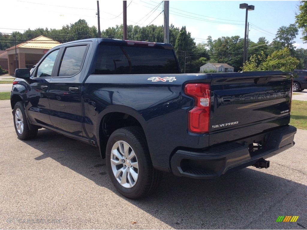 2019 Silverado 1500 Custom Crew Cab 4WD - Northsky Blue Metallic / Jet Black photo #7