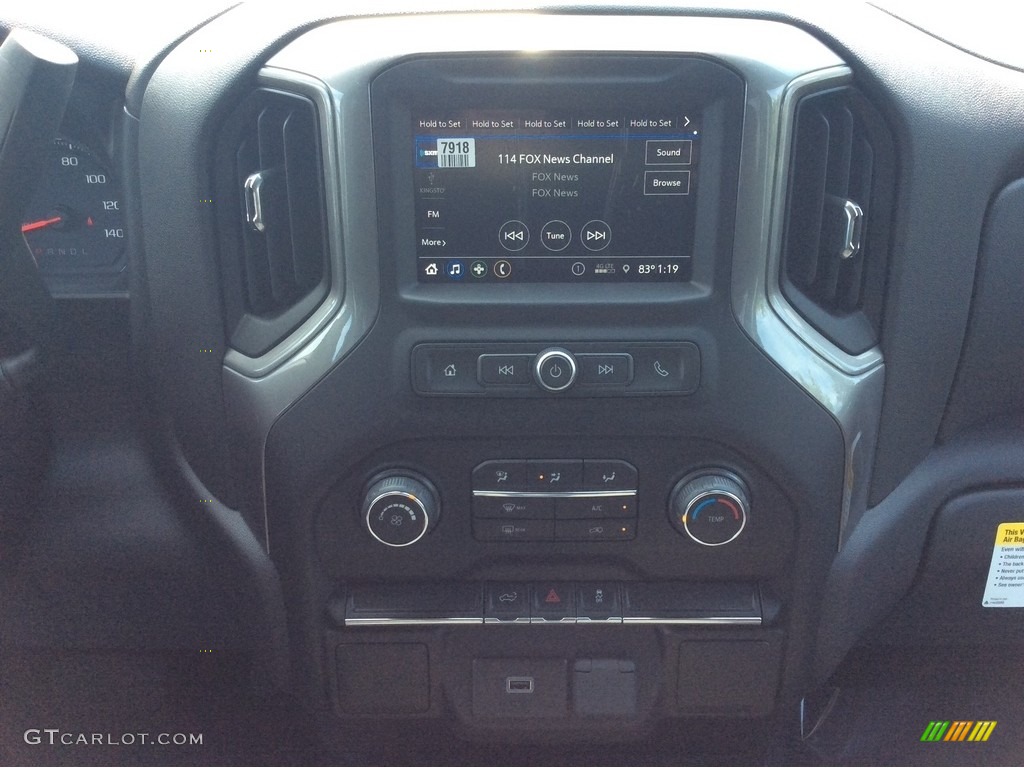 2019 Silverado 1500 Custom Crew Cab 4WD - Northsky Blue Metallic / Jet Black photo #13