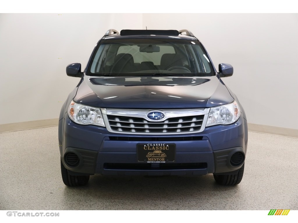 2011 Forester 2.5 X Premium - Marine Blue Metallic / Black photo #2