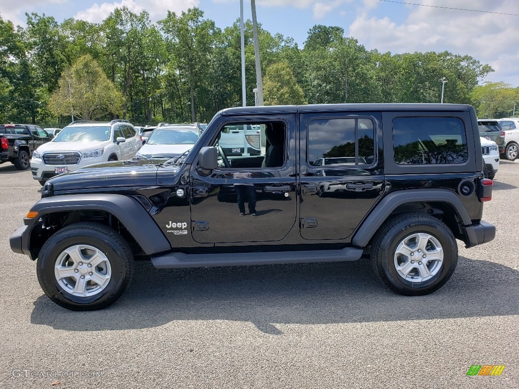 Black 2020 Jeep Wrangler Unlimited Sport 4x4 Exterior Photo #134786020