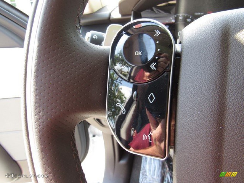 2020 Land Rover Range Rover Sport HSE Dynamic Almond/Espresso Steering Wheel Photo #134788147