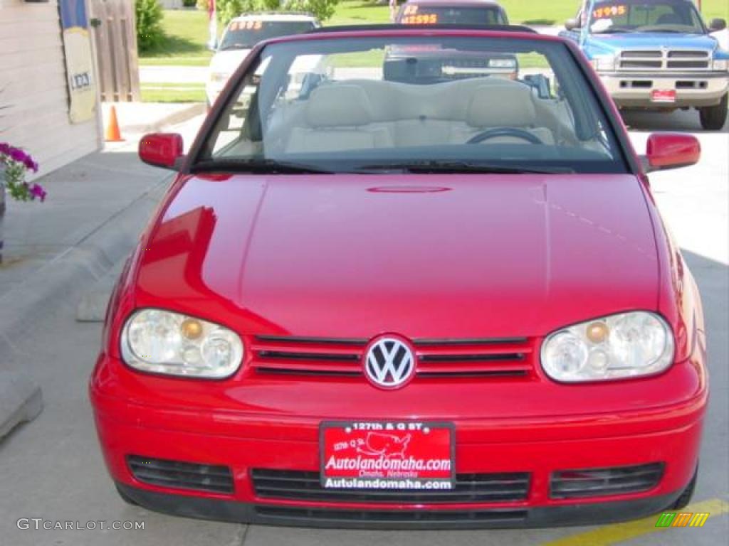 1999 Cabrio GLS - Tornado Red / Beige photo #8