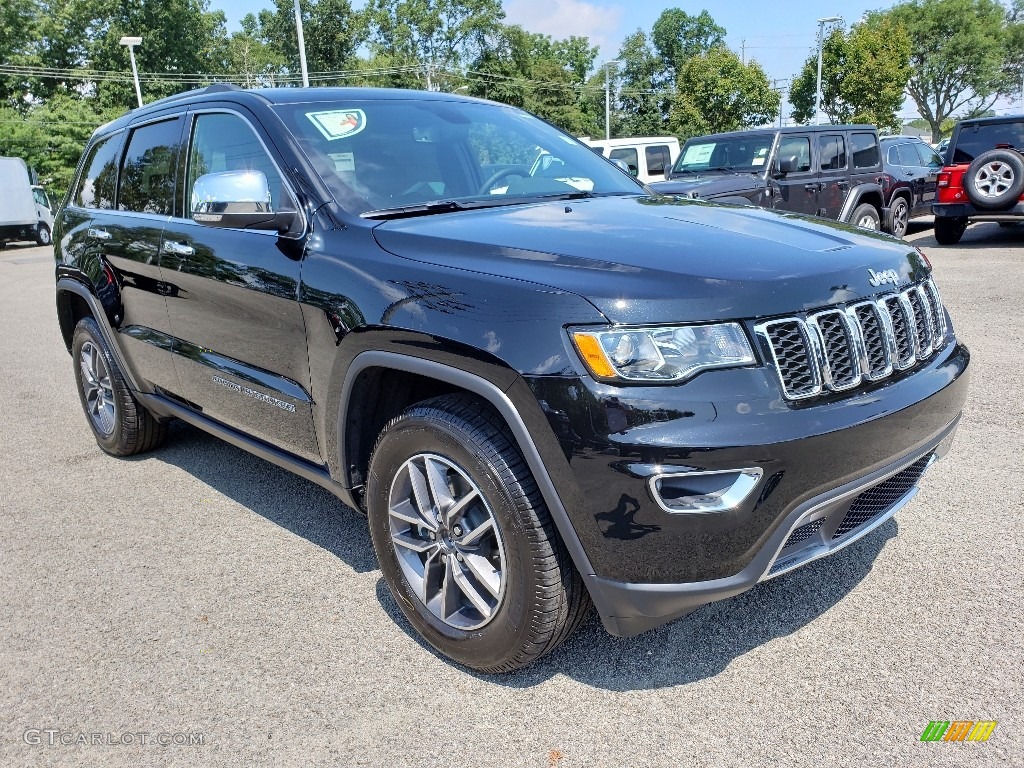 Diamond Black Crystal Pearl 2020 Jeep Grand Cherokee Limited 4x4 Exterior Photo #134789593