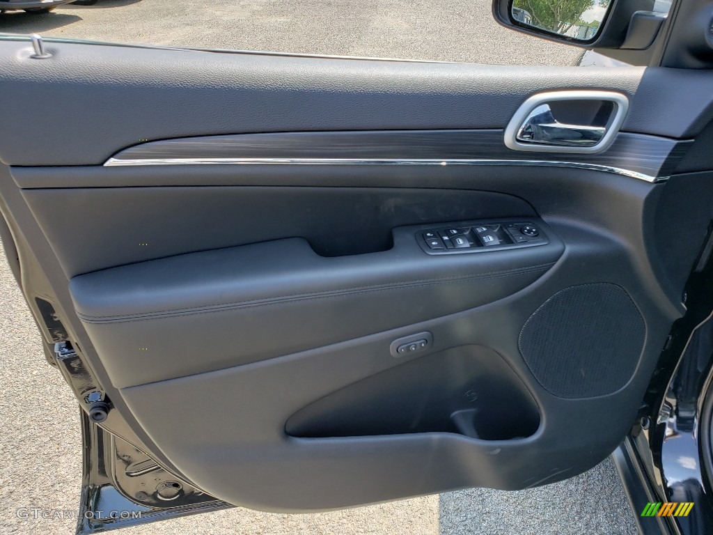 2020 Jeep Grand Cherokee Limited 4x4 Black Door Panel Photo #134789677
