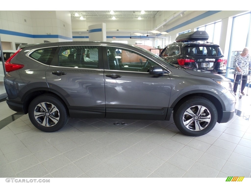 2019 CR-V LX AWD - Modern Steel Metallic / Black photo #4