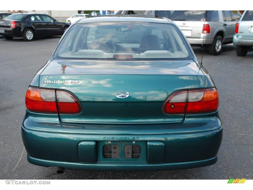 1999 Malibu LS Sedan - Dark Jade Green Metallic / Medium Gray photo #8