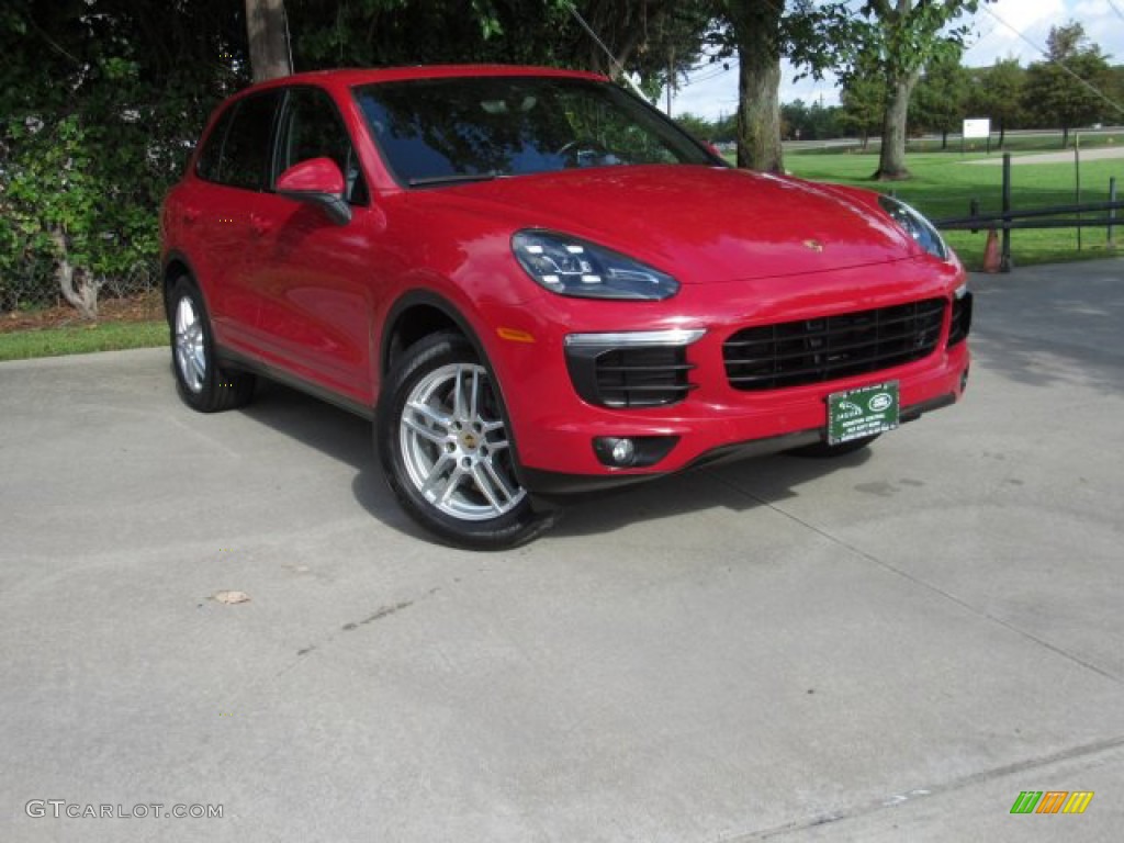 Carmine Red Porsche Cayenne