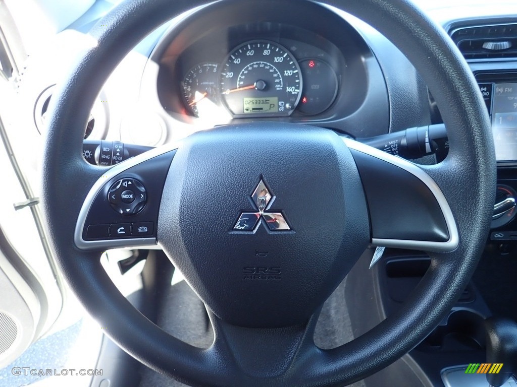 2018 Mitsubishi Mirage G4 ES Dark Gray Steering Wheel Photo #134791832