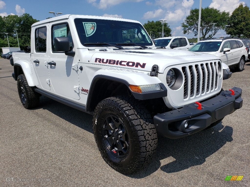 2020 Gladiator Rubicon 4x4 - Bright White / Black photo #1