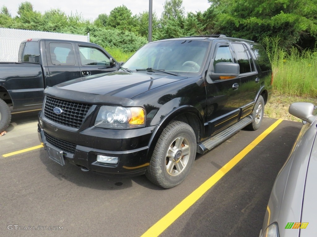 2004 Expedition Eddie Bauer 4x4 - Black / Medium Parchment photo #2