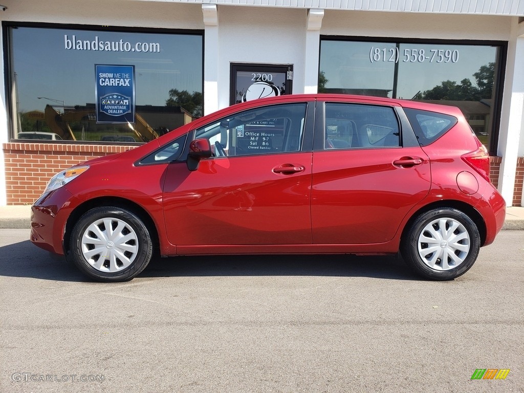 2014 Versa Note SV - Red Brick / Charcoal photo #1