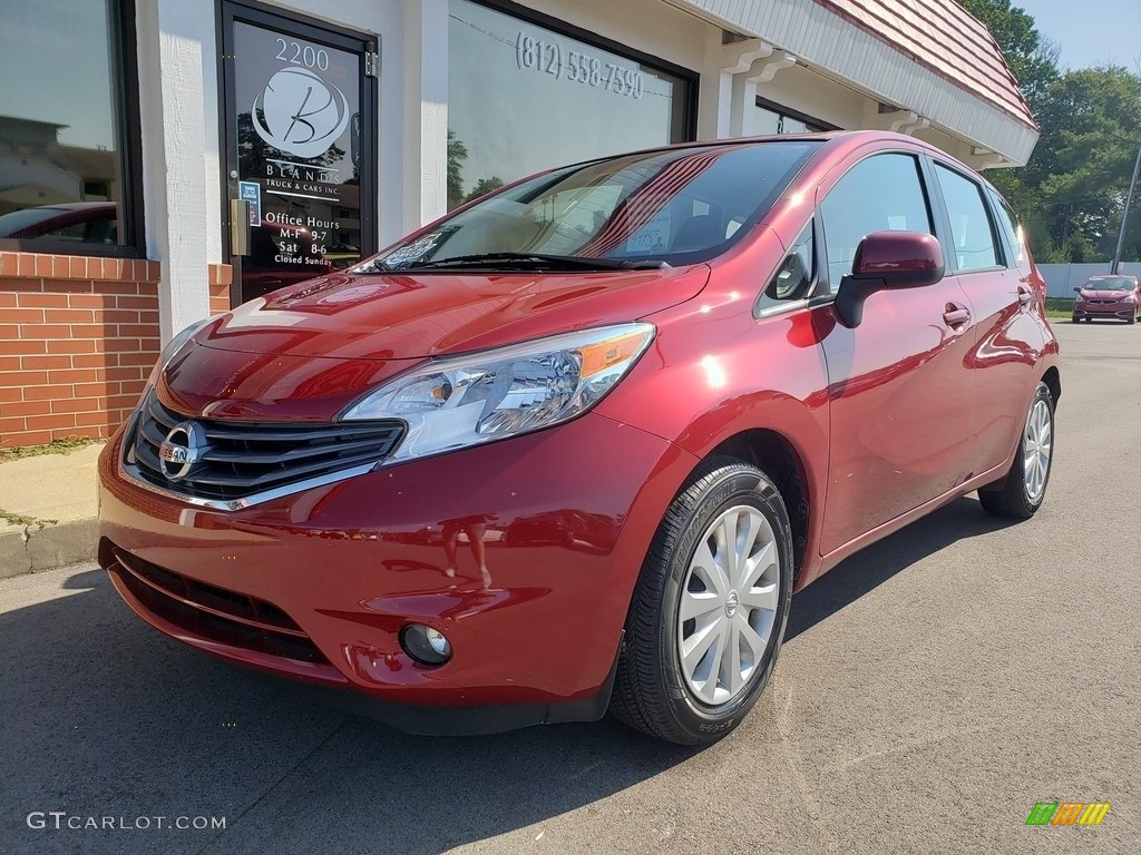 2014 Versa Note SV - Red Brick / Charcoal photo #2