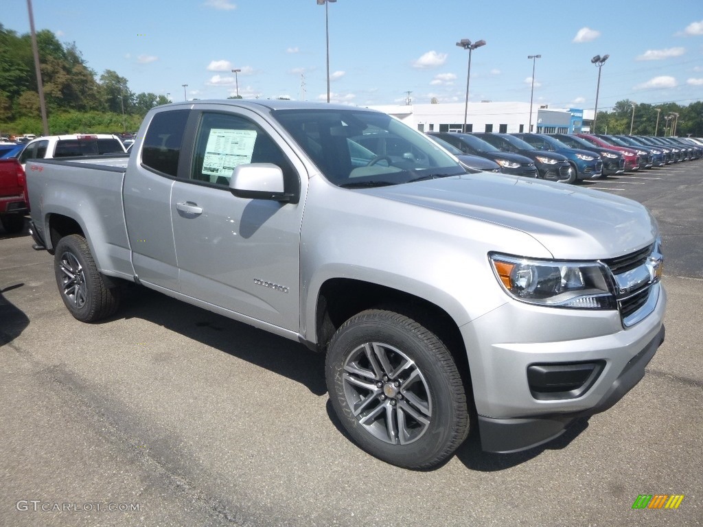 Silver Ice Metallic 2020 Chevrolet Colorado WT Extended Cab 4x4 Exterior Photo #134796524