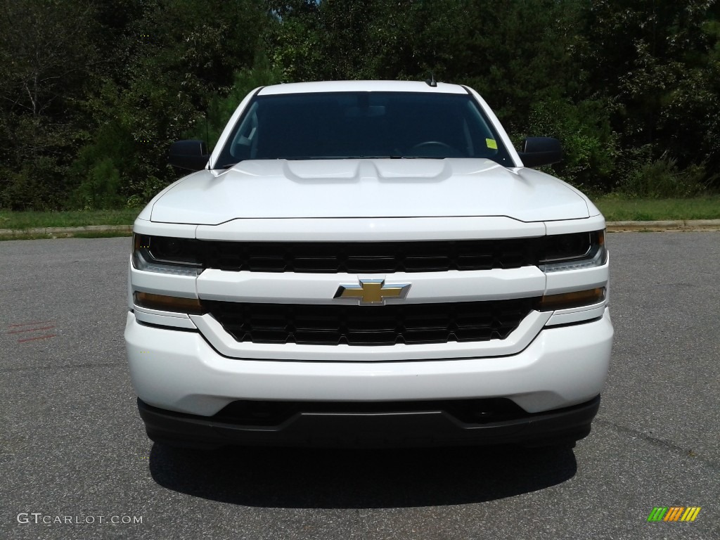 2018 Silverado 1500 Custom Crew Cab 4x4 - Summit White / Dark Ash/Jet Black photo #3