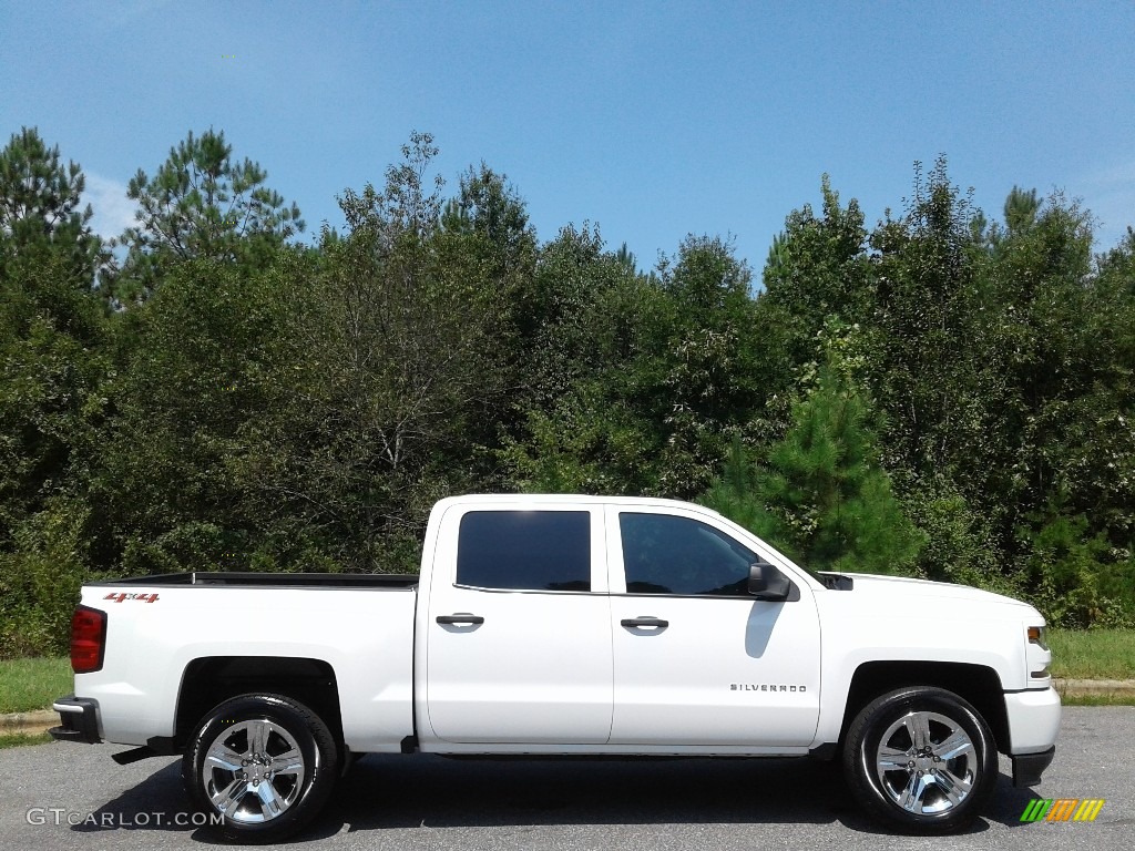 2018 Silverado 1500 Custom Crew Cab 4x4 - Summit White / Dark Ash/Jet Black photo #5