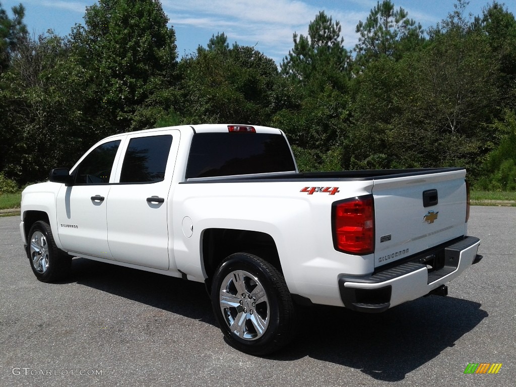 2018 Silverado 1500 Custom Crew Cab 4x4 - Summit White / Dark Ash/Jet Black photo #8