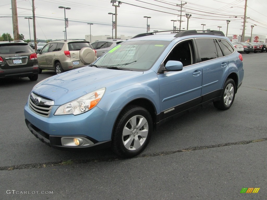 2012 Outback 2.5i Premium - Sky Blue Metallic / Off Black photo #2