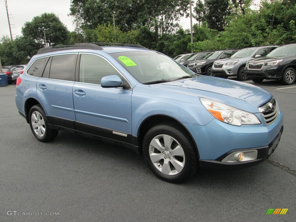 2012 Outback 2.5i Premium - Sky Blue Metallic / Off Black photo #4