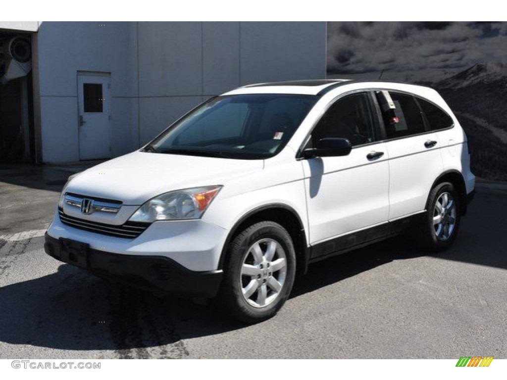 2009 CR-V EX 4WD - Taffeta White / Gray photo #2