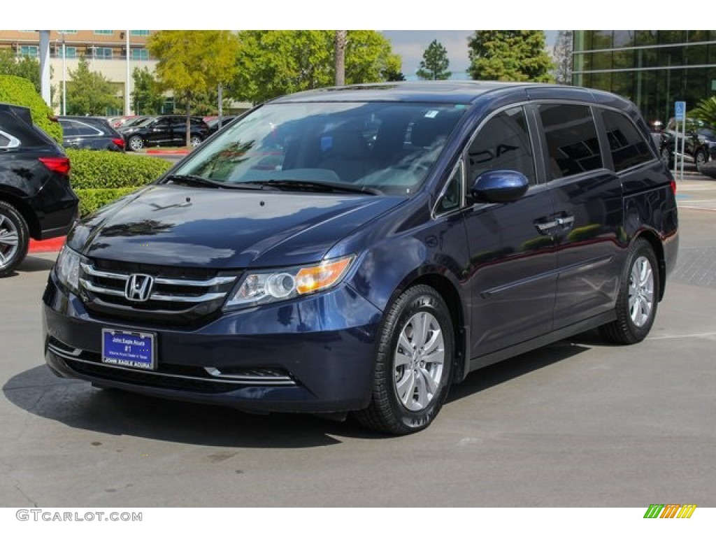 2016 Odyssey EX-L - Obsidian Blue Pearl / Gray photo #3