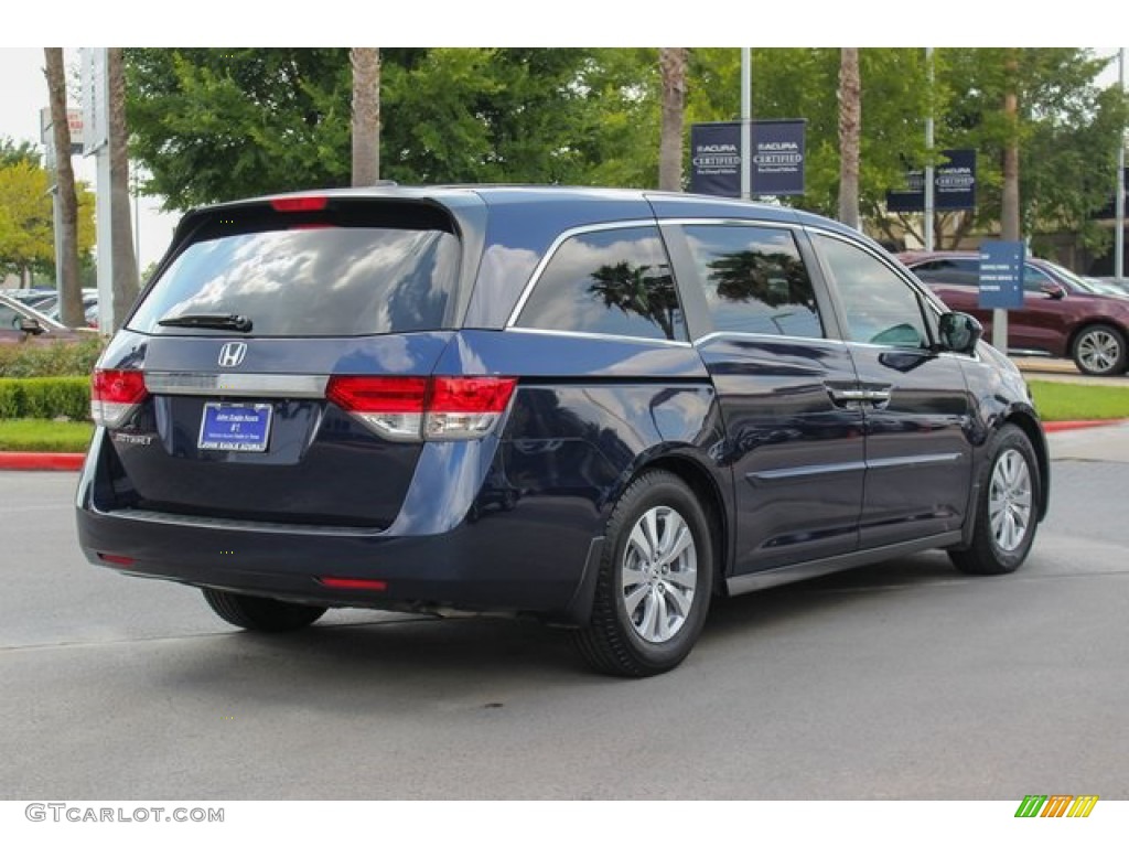 2016 Odyssey EX-L - Obsidian Blue Pearl / Gray photo #7
