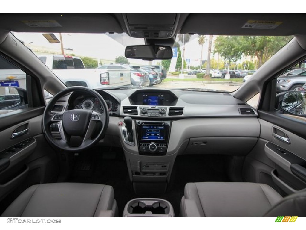2016 Odyssey EX-L - Obsidian Blue Pearl / Gray photo #9