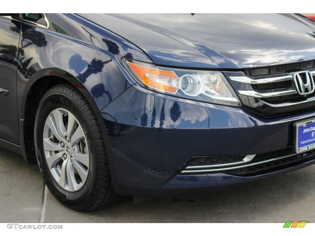 2016 Odyssey EX-L - Obsidian Blue Pearl / Gray photo #12