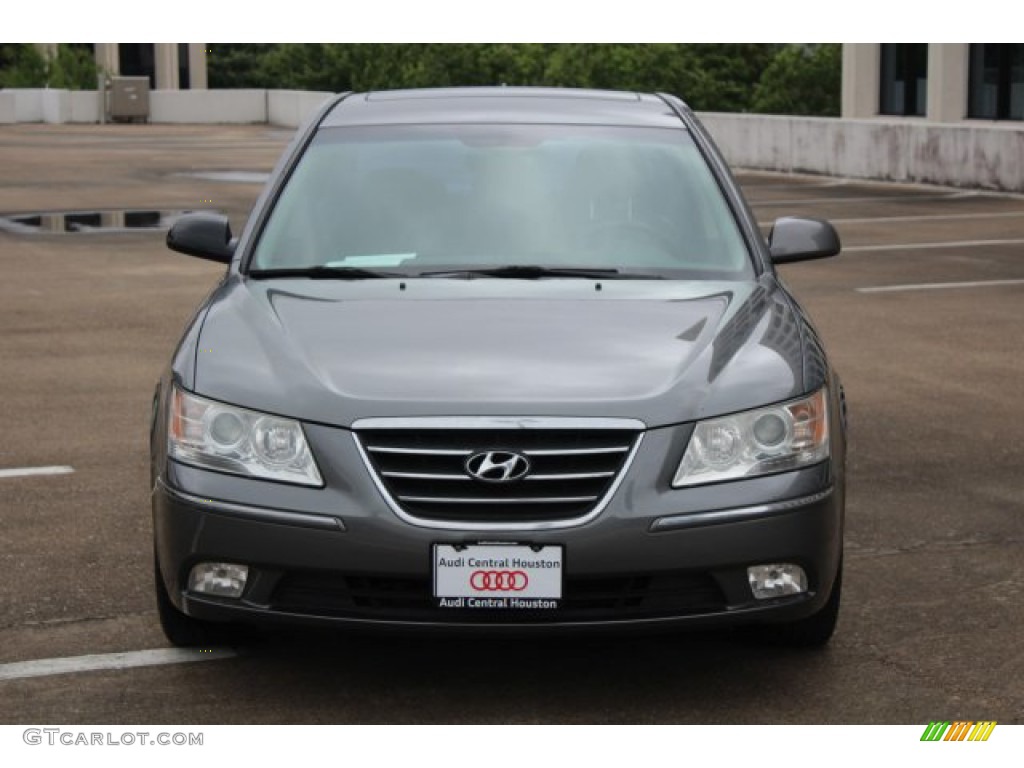2009 Sonata Limited - Willow Gray / Gray photo #2