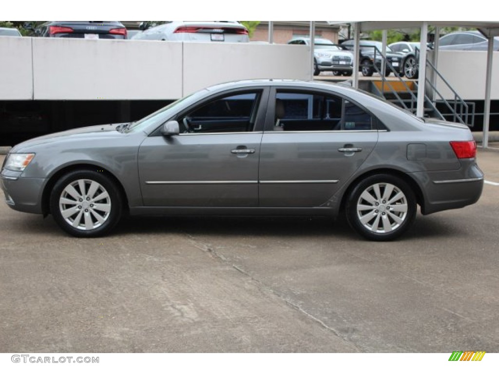 2009 Sonata Limited - Willow Gray / Gray photo #4