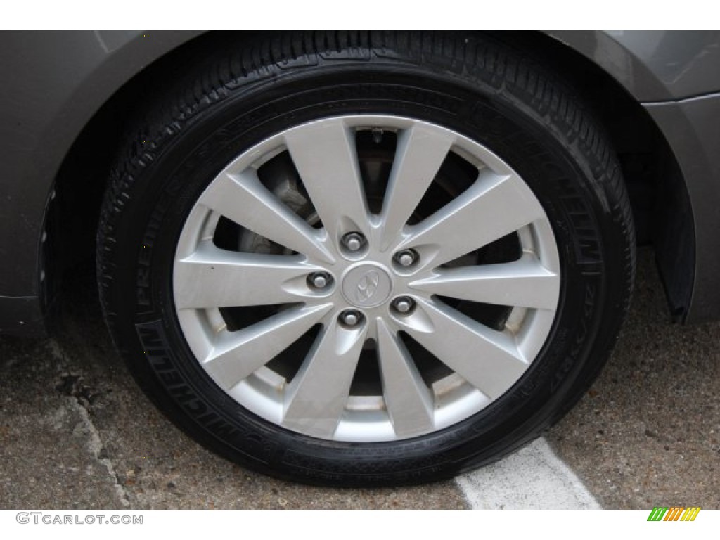 2009 Sonata Limited - Willow Gray / Gray photo #9