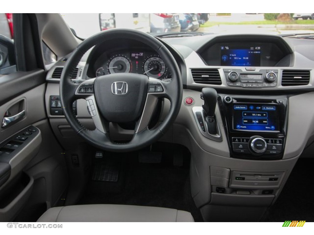 2016 Odyssey EX-L - Obsidian Blue Pearl / Gray photo #28