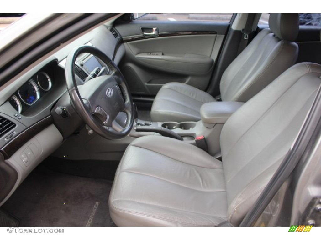 2009 Sonata Limited - Willow Gray / Gray photo #15
