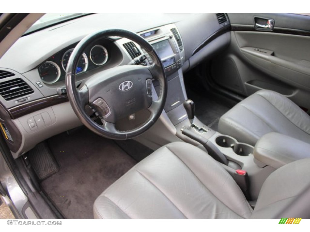 2009 Sonata Limited - Willow Gray / Gray photo #16