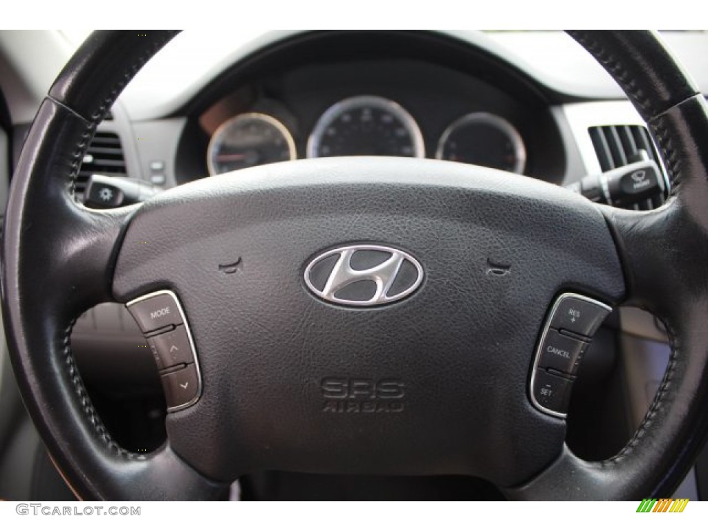2009 Sonata Limited - Willow Gray / Gray photo #19