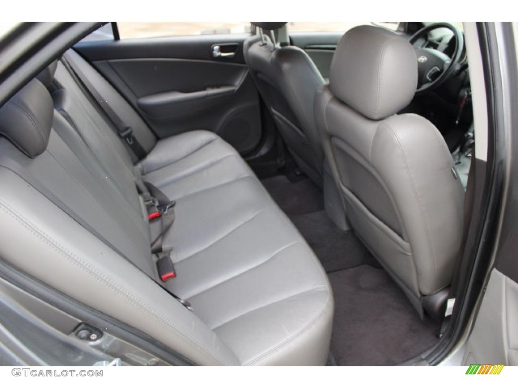 2009 Sonata Limited - Willow Gray / Gray photo #31