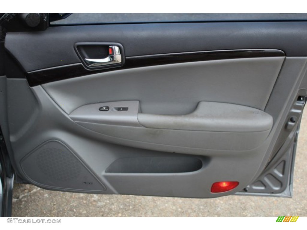 2009 Sonata Limited - Willow Gray / Gray photo #32
