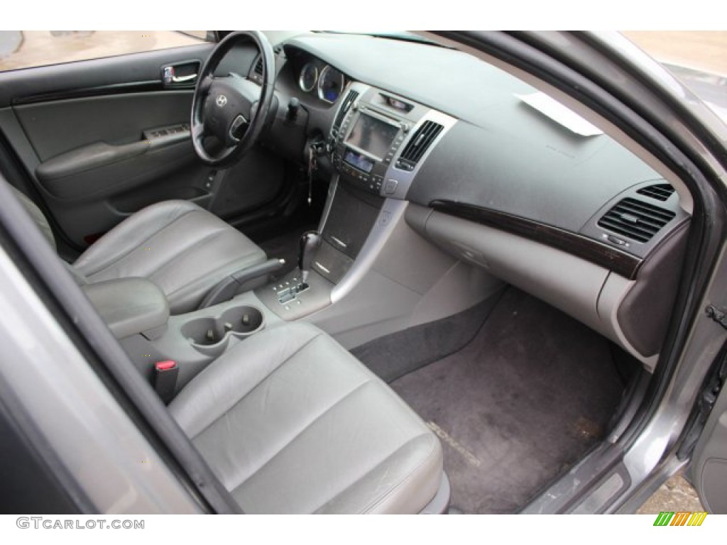 2009 Sonata Limited - Willow Gray / Gray photo #33