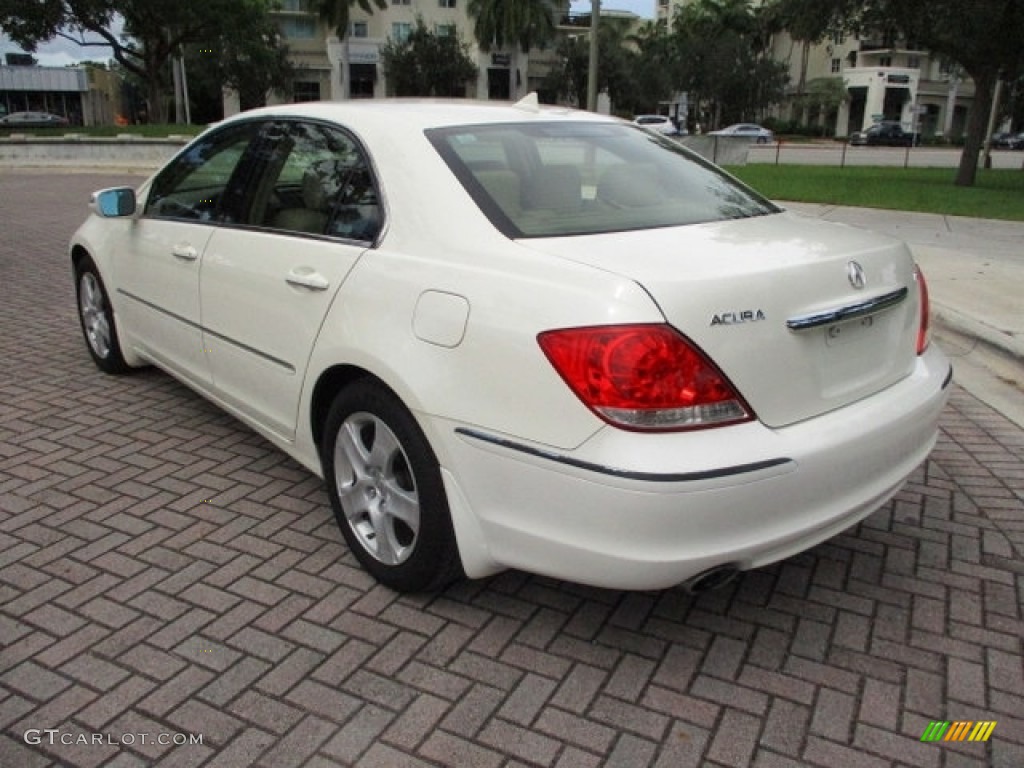 2006 RL 3.5 AWD Sedan - Premium White Pearl / Taupe photo #9