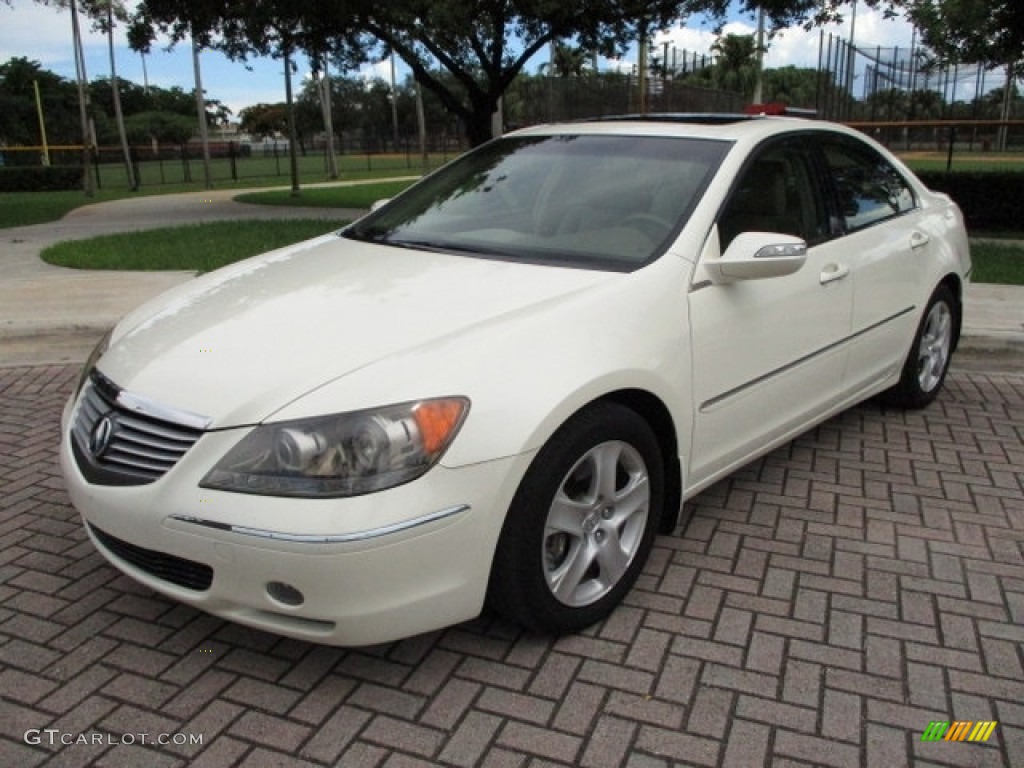 2006 RL 3.5 AWD Sedan - Premium White Pearl / Taupe photo #13