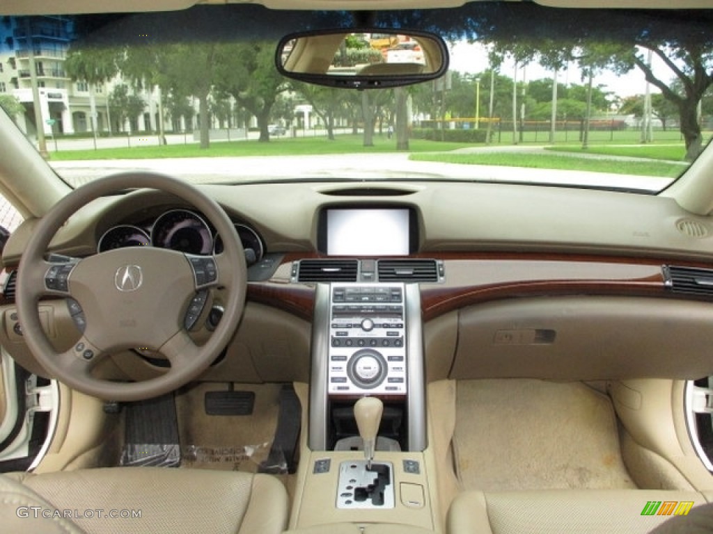 2006 RL 3.5 AWD Sedan - Premium White Pearl / Taupe photo #16