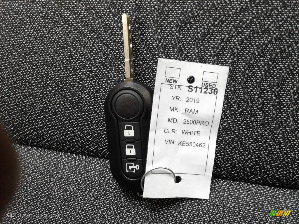 2019 ProMaster 2500 High Roof Cargo Van - Bright White / Black photo #24