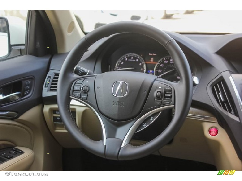 2020 Acura MDX Technology Parchment Steering Wheel Photo #134807246