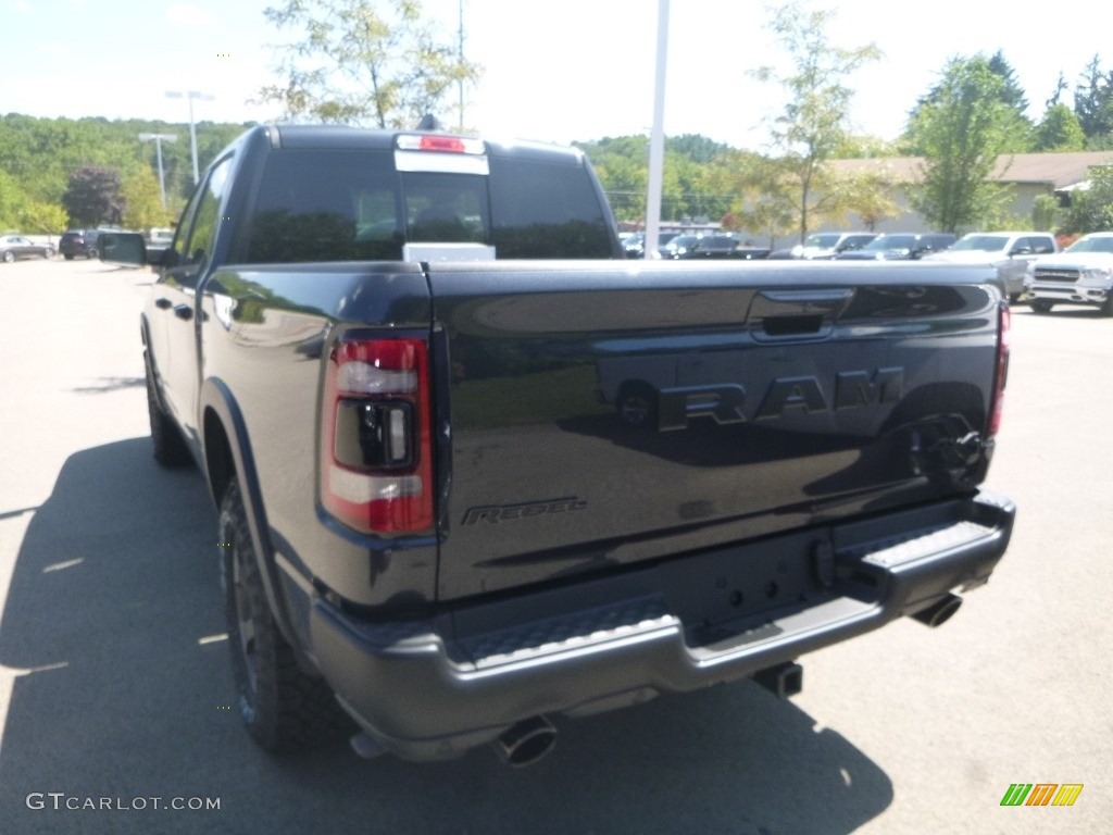 2019 1500 Rebel Crew Cab 4x4 - Maximum Steel Metallic / Black/Red photo #3